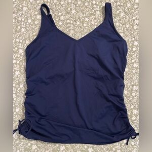 Lands' End Navy Blue Tankini